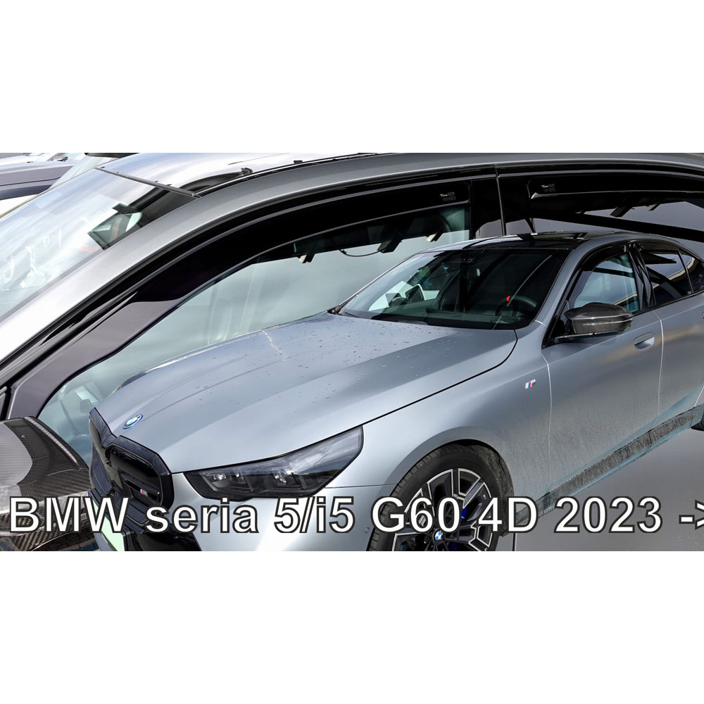 hekoSET11002 ΑΝΕΜΟΘΡΑΥΣΤΕΣ ΓΙΑ BMW ΣΕΙΡΑ 5/i5 G60 4D 2023+ ΣΕΤ ΑΥΤΟΚΙΝΗΤΟΥ ΑΠΟ ΕΥΚΑΜΠΤΟ ΦΙΜΕ ΠΛΑΣΤΙΚΟ HEKO - 4 ΤΕΜ - Image 1