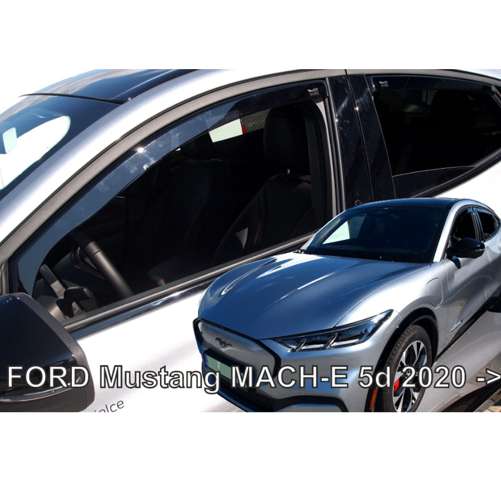 hekoSET15342 ΑΝΕΜΟΘΡΑΥΣΤΕΣ ΓΙΑ FORD MUSTANG MACH-E 5D 2020+ ΣΕΤ ΑΥΤΟΚΙΝΗΤΟΥ ΑΠΟ ΕΥΚΑΜΠΤΟ ΦΙΜΕ ΠΛΑΣΤΙΚΟ HEKO - 4 ΤΕΜ. - Image 1