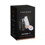 Fresso - Kit Καθαρισμού και Προστασίας Δέρματος Leather Kit με Cleaner 150 ml, Conditioner 250 ml και Αξεσουάρ Εφαρμογής - Σετ 5 Τεμ. (390839/FRE)