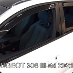 ΑΝΕΜΟΘΡΑΥΣΤΕΣ ΓΙΑ PEUGEOT 308 5D 2021+ ΣΕΤ ΑΥΤΟΚΙΝΗΤΟΥ ΑΠΟ ΕΥΚΑΜΠΤΟ ΦΙΜΕ ΠΛΑΣΤΙΚΟ HEKO - 4 ΤΕΜ.