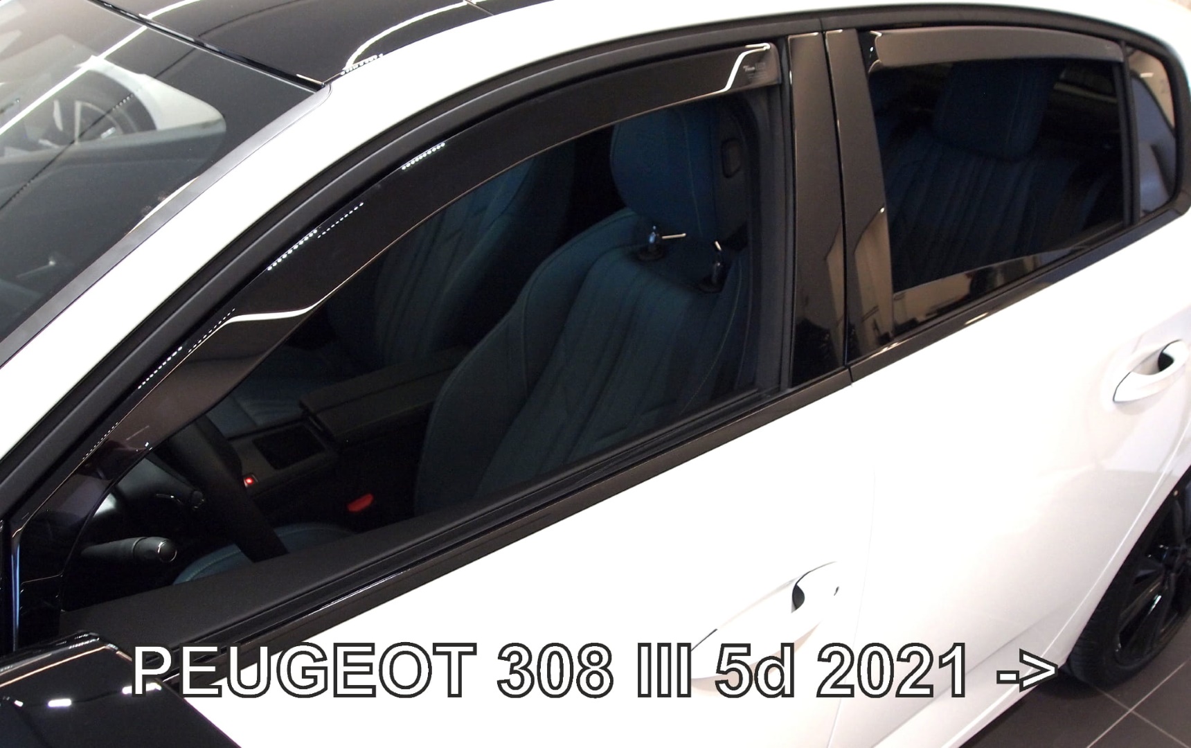 set26165 ΑΝΕΜΟΘΡΑΥΣΤΕΣ ΓΙΑ PEUGEOT 308 5D 2021+ ΣΕΤ ΑΥΤΟΚΙΝΗΤΟΥ ΑΠΟ ΕΥΚΑΜΠΤΟ ΦΙΜΕ ΠΛΑΣΤΙΚΟ HEKO - 4 ΤΕΜ. - Image 1