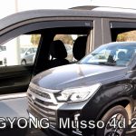 ΑΝΕΜΟΘΡΑΥΣΤΕΣ ΓΙΑ SSANGYONG MUSSO 4D 2018+  ΣΕΤ ΑΥΤΟΚΙΝΗΤΟΥ ΑΠΟ ΕΥΚΑΜΠΤΟ ΦΙΜΕ ΠΛΑΣΤΙΚΟ HEKO - 4 ΤΕΜ.
