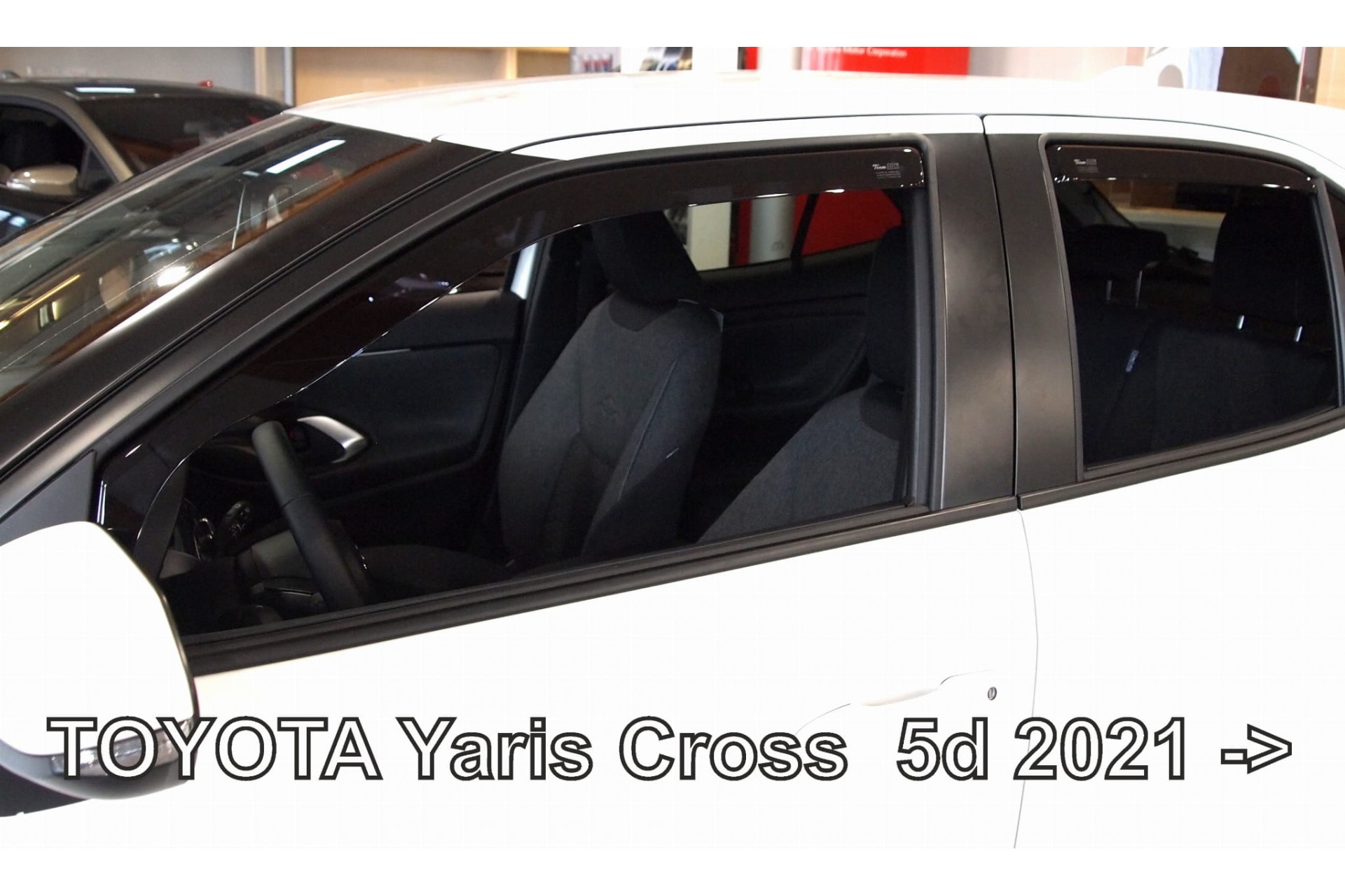 set29670 ΑΝΕΜΟΘΡΑΥΣΤΕΣ ΓΙΑ TOYOTA YARIS CROSS 5D 2021+ ΣΕΤ ΑΥΤΟΚΙΝΗΤΟΥ ΑΠΟ ΕΥΚΑΜΠΤΟ ΦΙΜΕ ΠΛΑΣΤΙΚΟ HEKO - 4 ΤΕΜ. - Image 1