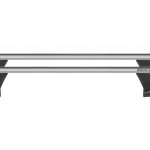 ΜΠΑΡΕΣ ΟΡΟΦΗΣ ΑΛΟΥΜΙΝΙΟΥ DELTA L SILVER 141 cm ROOF RACK ΣΕΤ ΣΕ ΑΣΗΜΙ ΧΡΩΜΑ ΜΕ ΠΡΟΣΤΑΤΕΥΤΙΚΑ ΚΑΠΑΚΙΑ ΑΚΡΩΝ ΓΙΑ ΑΠΛΗ ΟΡΟΦΗ MENABO - 2 ΤΕΜ.