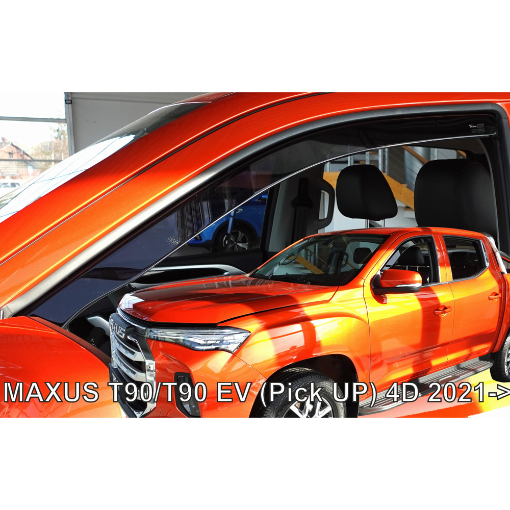 ΑΝΕΜ.22108_1 ΑΝΕΜΟΘΡΑΥΣΤΕΣ ΓΙΑ MAXUS T90/T90EV PICKUP 4D 2021+ ΖΕΥΓΑΡΙ ΑΠΟ ΕΥΚΑΜΠΤΟ ΦΙΜΕ ΠΛΑΣΤΙΚΟ HEKO - 2 ΤΕΜ - Image 1