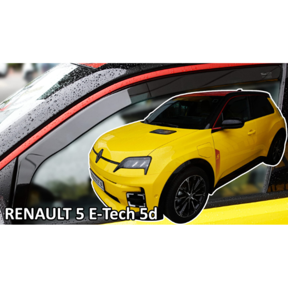 ΑΝΕΜ.27035_1 ΑΝΕΜΟΘΡΑΥΣΤΕΣ ΓΙΑ RENAULT 5 E-TECH ELECTRIC 5D 2024+ ΖΕΥΓΑΡΙ ΑΠΟ ΕΥΚΑΜΠΤΟ ΦΙΜΕ ΠΛΑΣΤΙΚΟ HEKO - 2 ΤΕΜ. - Image 1