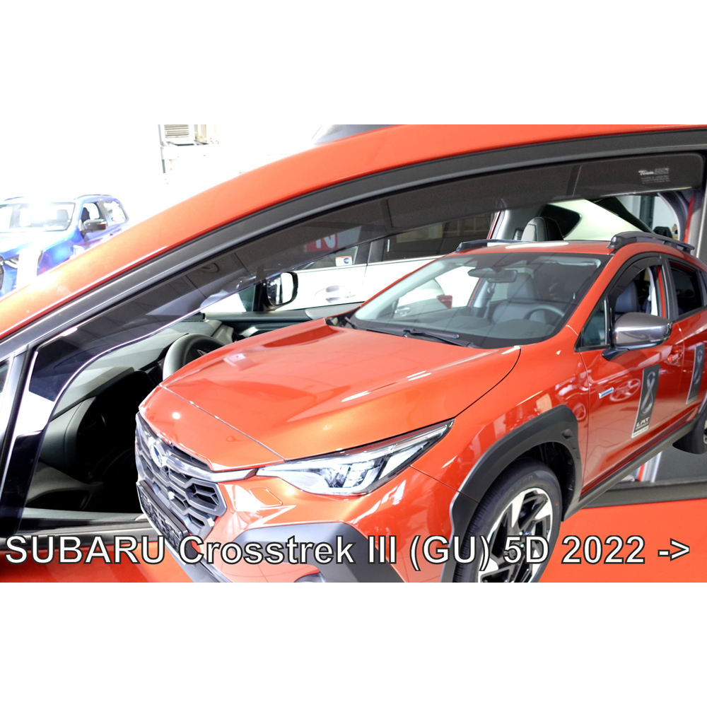 ΑΝΕΜ.28533_1 ΑΝΕΜΟΘΡΑΥΣΤΕΣ ΓΙΑ SUBARU CROSSTREK III (GU) 5D 2022+ ΖΕΥΓΑΡΙ ΑΠΟ ΕΥΚΑΜΠΤΟ ΦΙΜΕ ΠΛΑΣΤΙΚΟ HEKO - 2 ΤΕΜ - Image 1