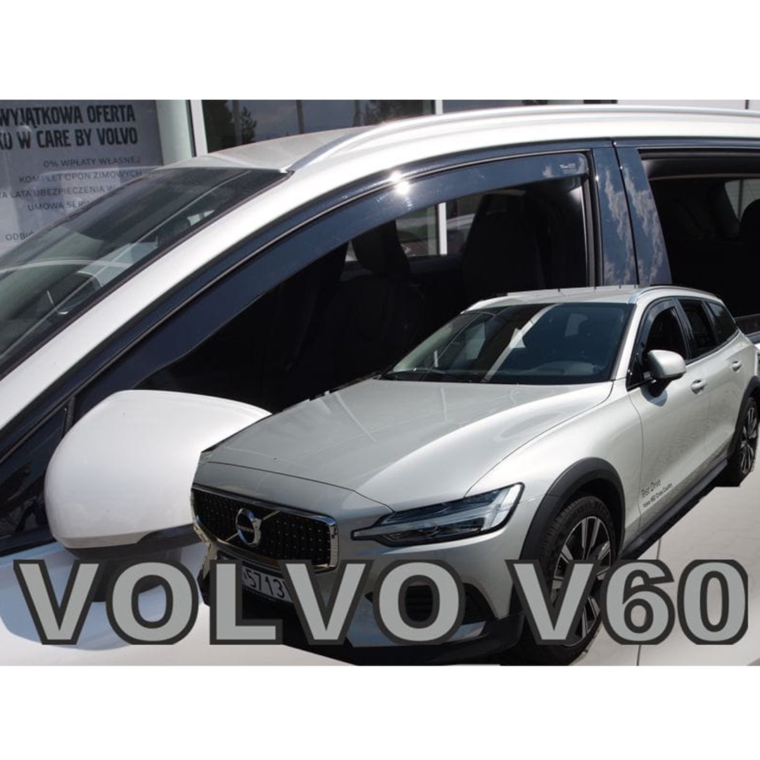 ΑΝΕΜ31247 ΑΝΕΜΟΘΡΑΥΣΤΕΣ ΓΙΑ VOLVO S60 / V60 4D/5D 2018+ ΖΕΥΓΑΡΙ ΑΠΟ ΕΥΚΑΜΠΤΟ ΦΙΜΕ ΠΛΑΣΤΙΚΟ HEKO - 2 ΤΕΜ. - Image 1
