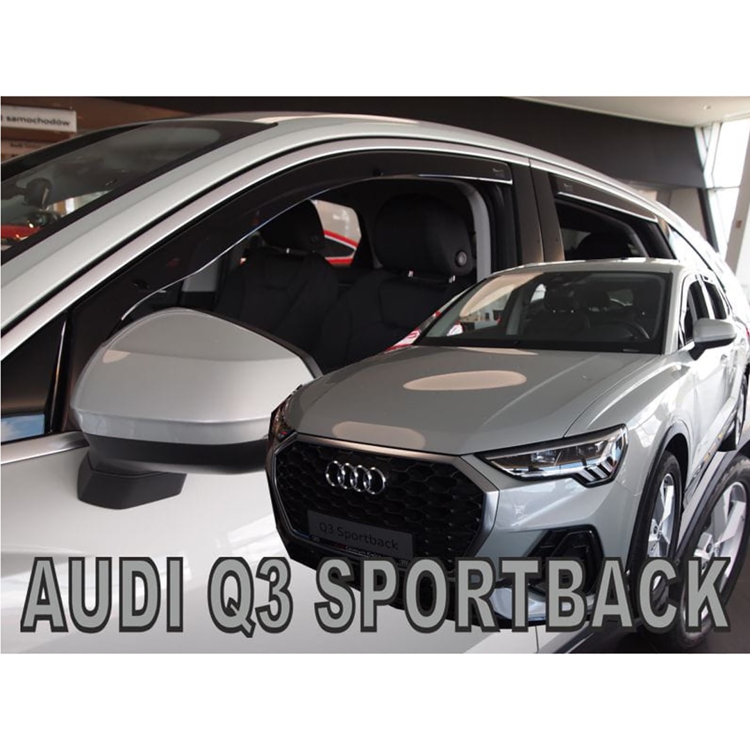 ΑΝΕΜSET10275 ΑΝΕΜΟΘΡΑΥΣΤΕΣ ΓΙΑ AUDI Q3 5D SPORTBACK 2020+ ΣΕΤ ΑΥΤΟΚΙΝΗΤΟΥ ΑΠΟ ΕΥΚΑΜΠΤΟ ΦΙΜΕ ΠΛΑΣΤΙΚΟ HEKO - 4 ΤΕΜ. - Image 1