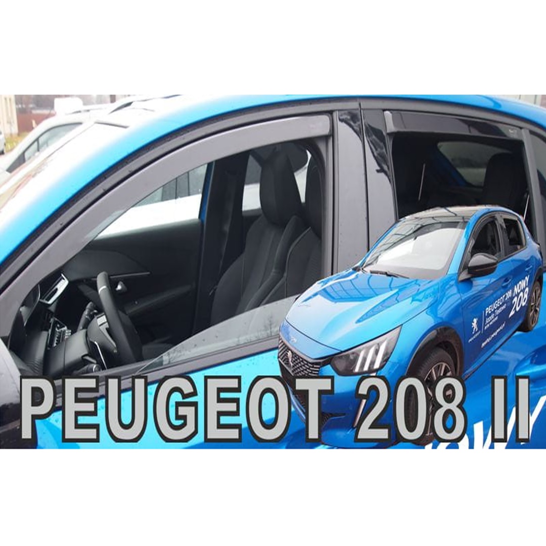 ΑΝΕΜSET25406-1 ΑΝΕΜΟΘΡΑΥΣΤΕΣ ΓΙΑ OPEL CORSA F 5D 2019+ / PEUGEOT 208 5D 2019+ ΣΕΤ ΑΥΤΟΚΙΝΗΤΟΥ ΑΠΟ ΕΥΚΑΜΠΤΟ ΦΙΜΕ ΠΛΑΣΤΙΚΟ HEKO - 4 ΤΕΜ. - Image 1
