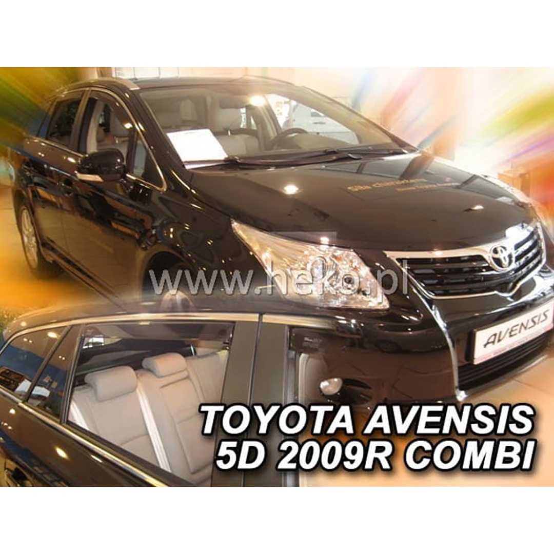 ΑΝΕΜSET29610 ΑΝΕΜΟΘΡΑΥΣΤΕΣ ΓΙΑ TOYOTA AVENSIS 5D COMBI 2009+ ΣΕΤ ΑΥΤΟΚΙΝΗΤΟΥ ΑΠΟ ΕΥΚΑΜΠΤΟ ΦΙΜΕ ΠΛΑΣΤΙΚΟ HEKO - 4 ΤΕΜ. - Image 1