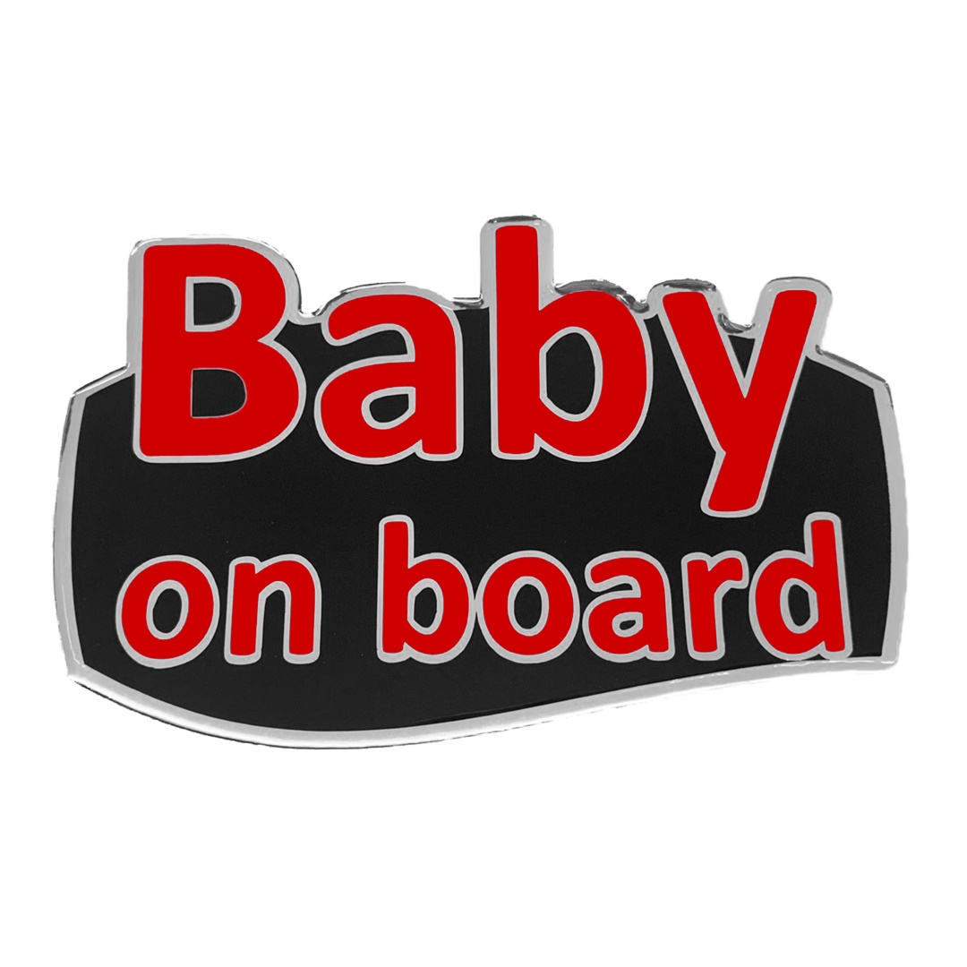 ΑΥΤBABY3-RXCCA-1 BABY ON BOARD ΑΥΤΟΚΟΛΛΗΤΟ ΕΞΩΤΕΡΙΚΗΣ ΧΡΗΣΗΣ 13,1 Χ 8,3cm ΚΟΚΚΙΝΟ/ΜΑΥΡΟ/ΧΡΩΜΙΟ ΜΕ ΕΠΙΚΑΛΥΨΗ ΣΜΑΛΤΟΥ - 1 ΤΕΜ. - Image 1