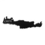 ΚΡΗΤΗ ΑΥΤΟΚΟΛΛΗΤΟ 12 cm ΜΑΥΡΟ/ΧΡΩΜΙΟ ΜΕ ΕΠΙΚΑΛΥΨΗ ΕΠΟΞΕΙΔΙΚΗΣ ΡΥΤΙΝΗΣ (ΥΓΡΟ ΓΥΑΛΙ) - 1 ΤΕΜ.