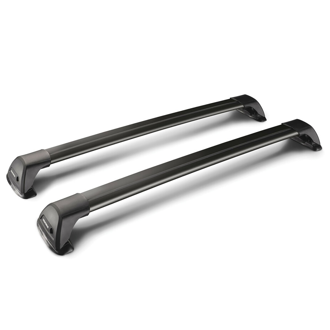 ΧΕLY8050219 ΜΠΑΡΕΣ ΟΡΟΦΗΣ ΑΛΟΥΜΙΝΙΟΥ ΜΑΥΡΗ YAKIMA FLUSH BAR STANDARD 90cm 2ΤΕΜ. ΜΕ ΚΛΕΙΔΙ - Image 1