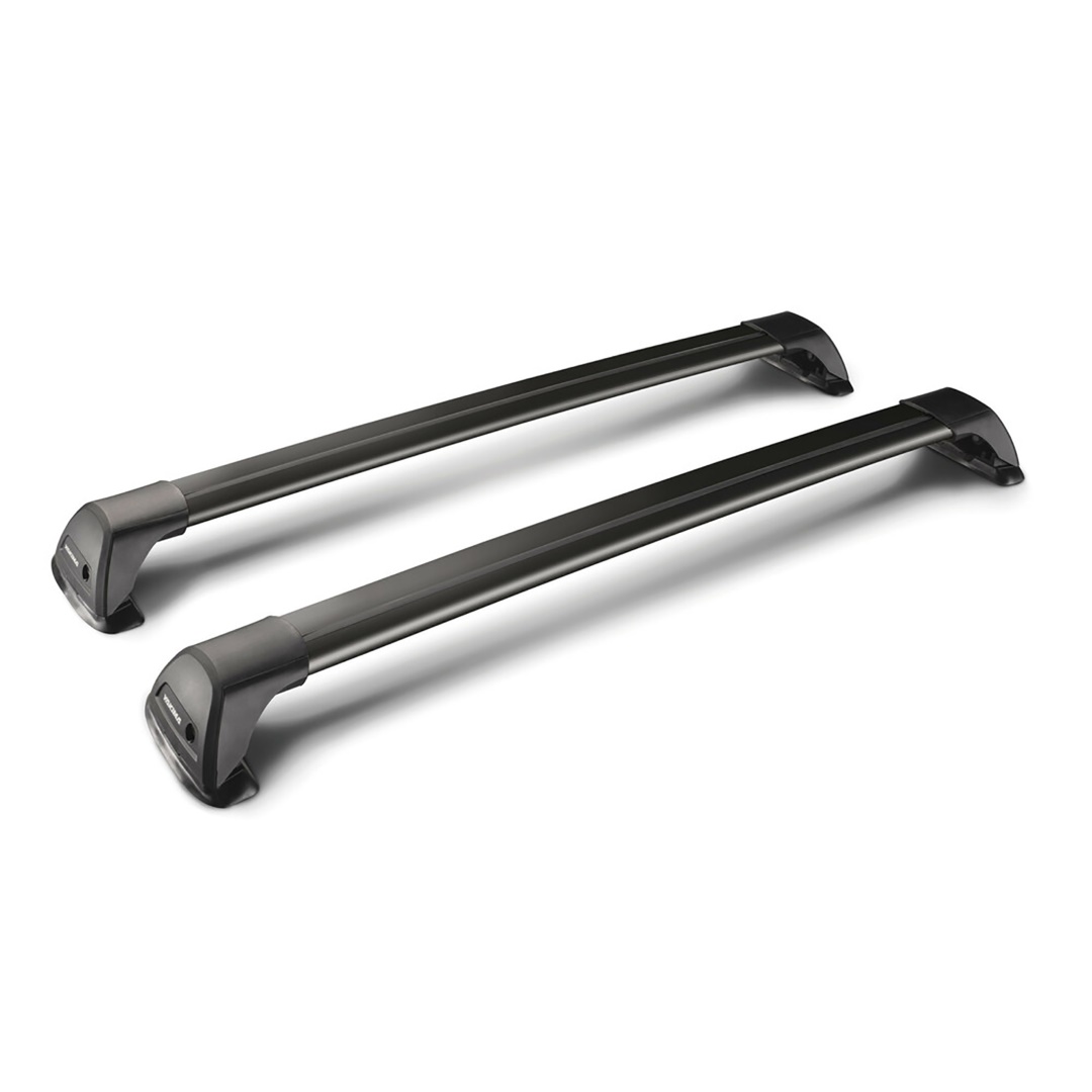 ΧΕLY8050222 ΜΠΑΡΕΣ ΟΡΟΦΗΣ ΑΛΟΥΜΙΝΙΟΥ ΜΑΥΡΗ YAKIMA FLUSH BAR STANDARD 105cm ΜΕ ΚΛΕΙΔΙ - 2 TEM. - Image 1