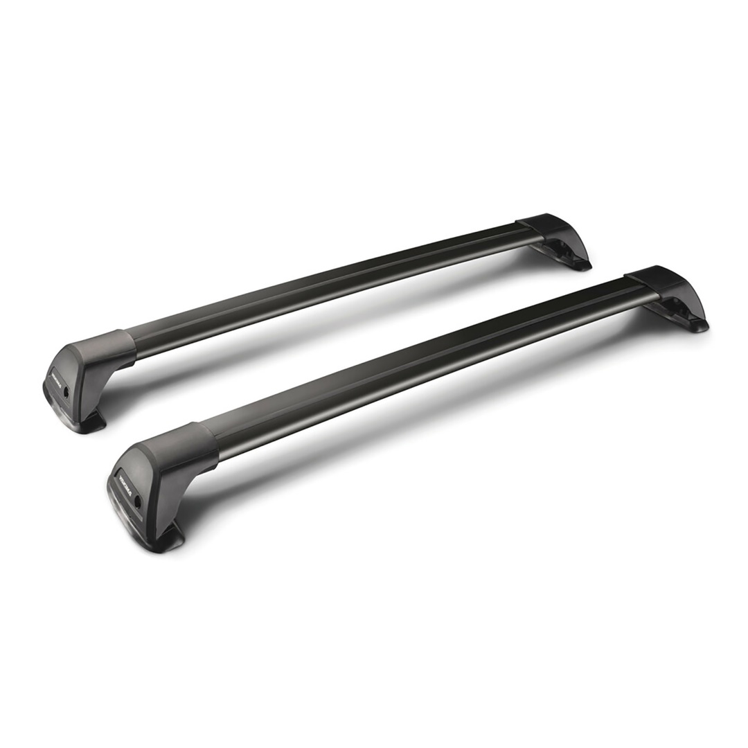 ΧΕLY8050225 ΜΠΑΡΕΣ ΟΡΟΦΗΣ ΑΛΟΥΜΙΝΙΟΥ ΜΑΥΡΗ YAKIMA FLUSH BAR STANDARD 120cm ΜΕ ΚΛΕΙΔΙ - 2 TEM. - Image 1