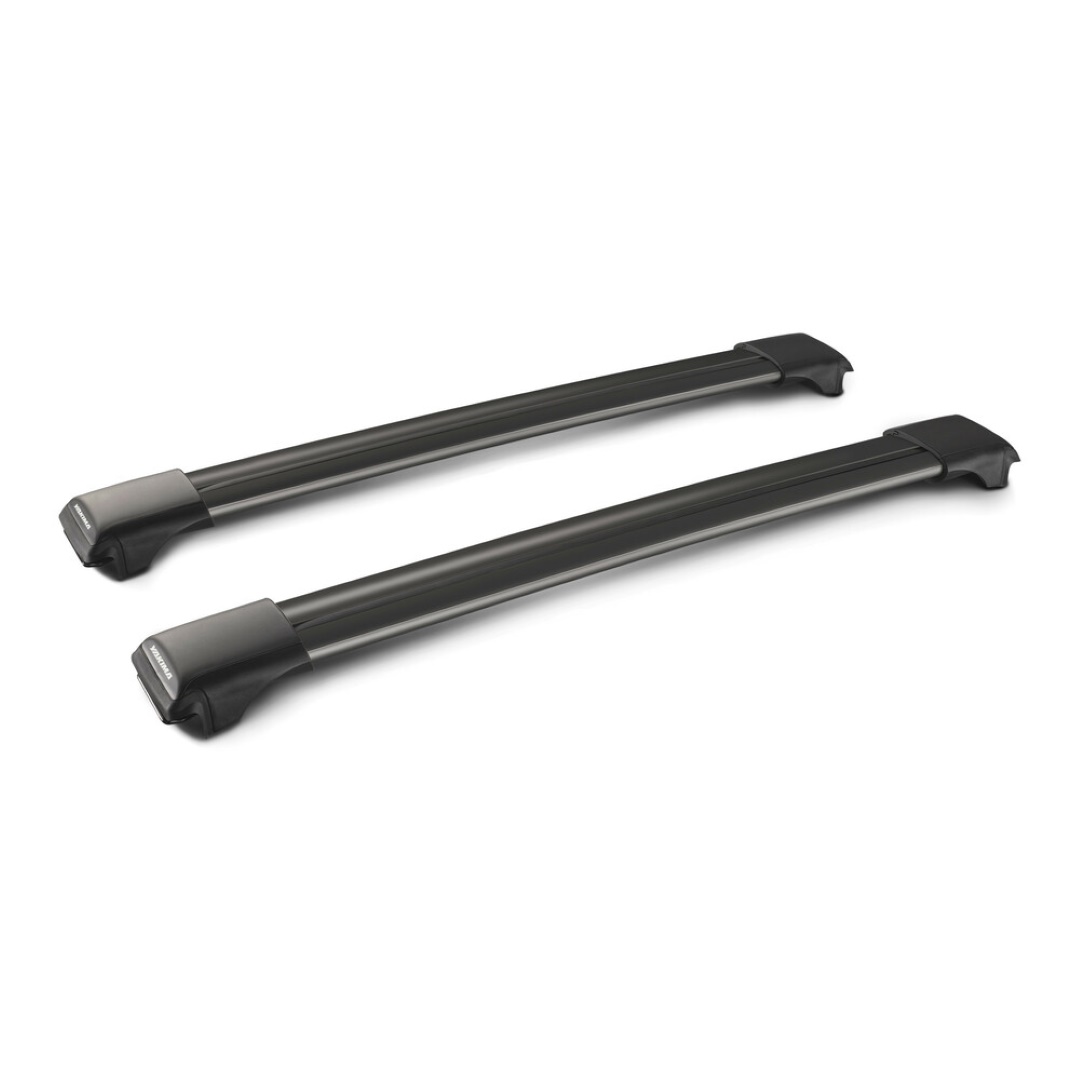 ΧΕLY8050245 ΜΠΑΡΕΣ ΟΡΟΦΗΣ ΑΛΟΥΜΙΝΙΟΥ ΜΑΥΡΗ RAIL BAR MIXED 73+79cm 2ΤΕΜ. ΜΕ ΚΛΕΙΔΙ - Image 1