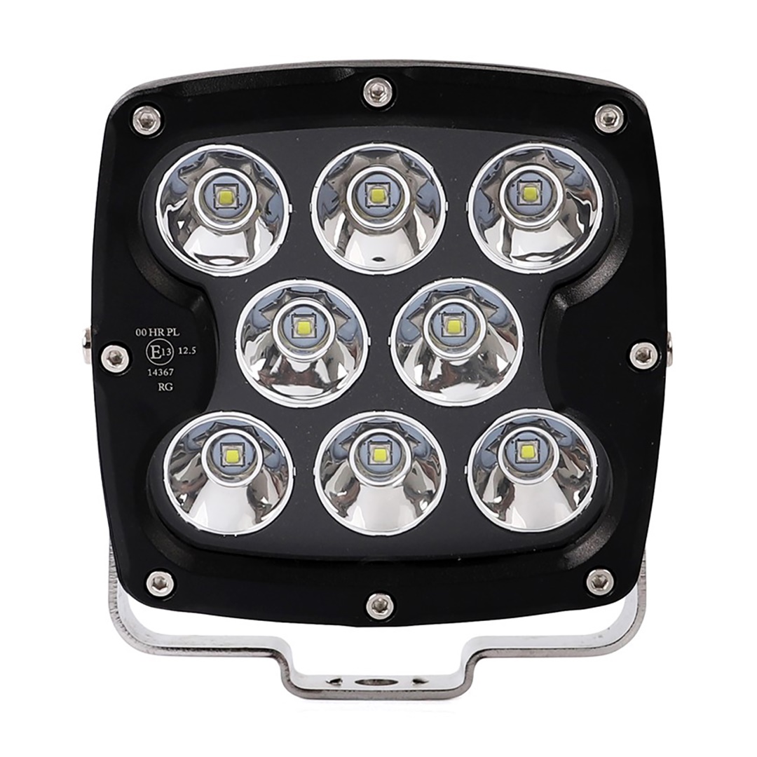 ΧΕWLC104MT-1 ΠΡΟΒΟΛΕΑΣ ΟΔΗΓΗΣΗΣ LED DRIVING LIGHTS ΜΑΥΡΟΣ 10-32V 80W 5600lm 8 CREE LED ΤΕΤΡΑΓΩΝΟΣ (130 x 130 x 86 mm) M-TECH - Image 1
