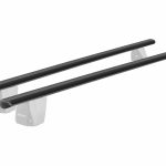 ΜΠΑΡΕΣ ΟΡΟΦΗΣ ΑΛΟΥΜΙΝΙΟΥ DELTA L BLACK 141 cm ΣΕ ΜΑΥΡΟ ΧΡΩΜΑ ΓΙΑ ΑΠΛΗ ΟΡΟΦΗ MENABO - 2 ΤΕΜ.